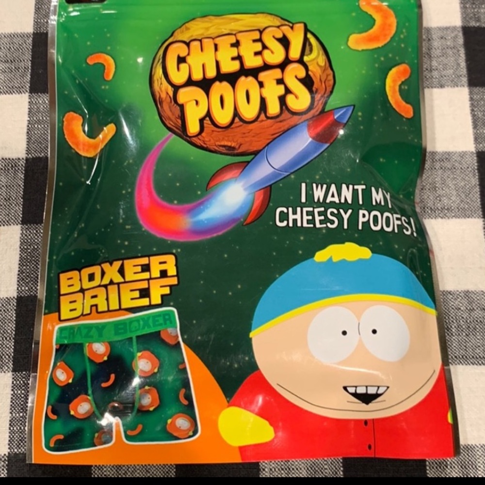 Men’s Crazy Boxer South Park Cheesy Poofs Boxer Briefs